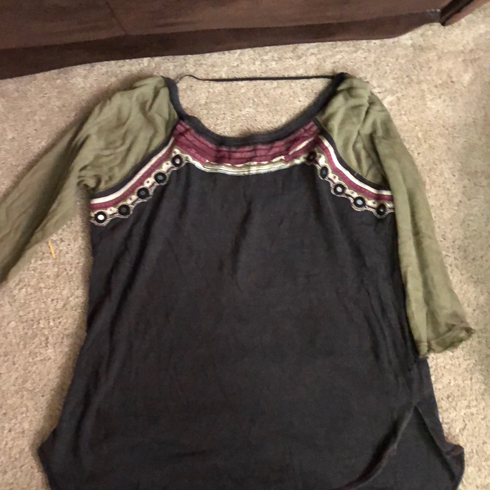 Black free People top with beautiful details